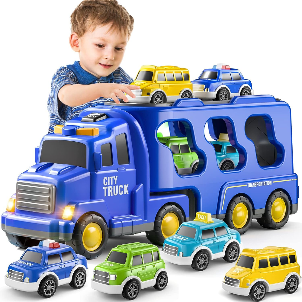 ONXE Toddler Boy Toys Cars for Toddlers 13 4in1 Kids Toys for 3 4