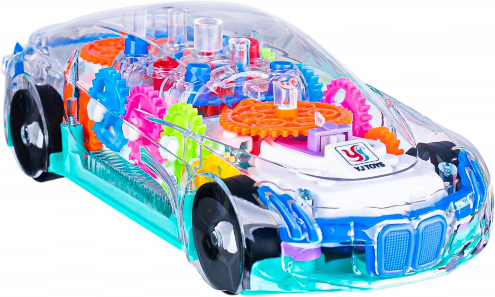 ONXE TransBerry President Transparent Electric Gear Train Toy with