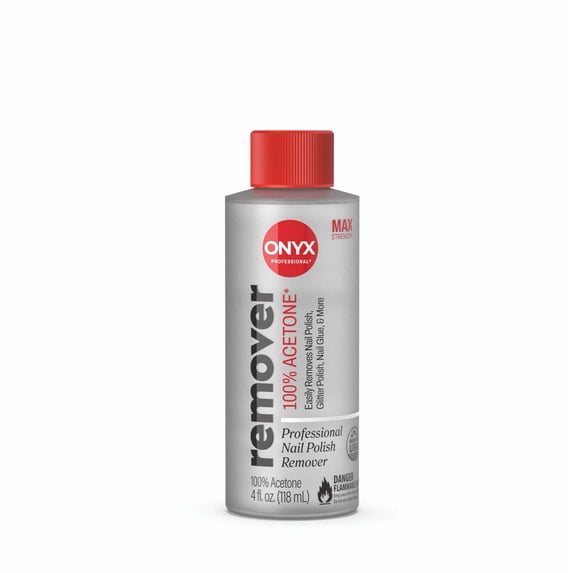 ONYX Professional 100% Acetone* Nail Polish Remover 4 fl oz