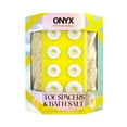 thumbnail image 1 of ONYX Professional Daisy Toe Spacers & Bath Salt Set, Milk and Honey, 1 of 6