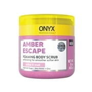 ONYX Professional Foaming Body Scrub with Scrubber, Amber Escape, All Skin Types,16 oz