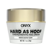 ONYX Professional Hard As Hoof Nail Strengthening Cream, for Damaged Nails & Cuticles, 1 oz.
