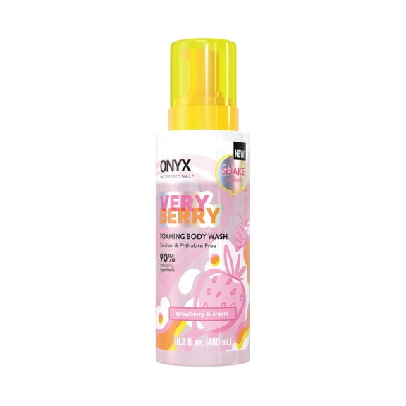ONYX Professional Foaming & Hydrating Body Wash Shake, Very Berry, 16.2 fl oz