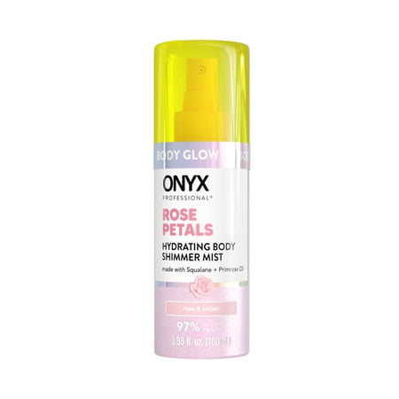 ONYX Professional Mini Hydrating Body Shimmer Mist, Rose Petals