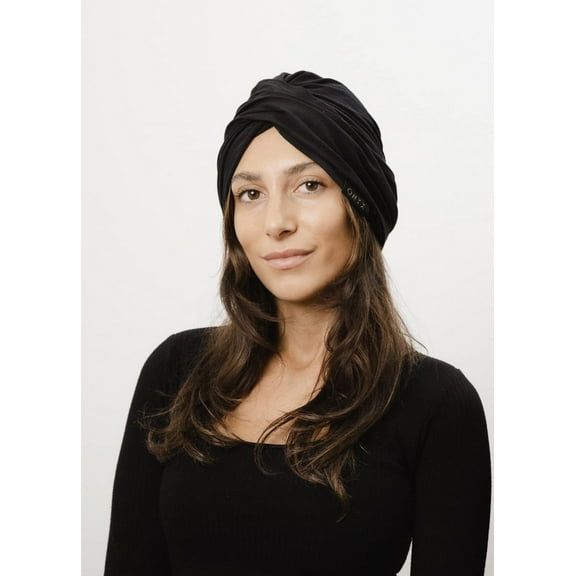 ONYX Radiance Zinc Infused Headwrap Black Hair Wrap Night Headwraps for Curly Natural Hair Elite Cotton Breathable Headband for Smooth and Silky Hair Strengthens Hair Roots Zinc-Infused Wrap