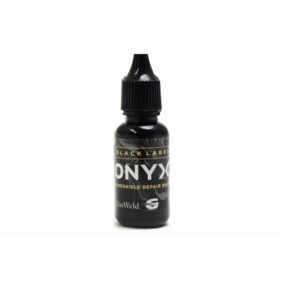 GlasWeld Onyx Windshield Repair Resin – 15ml Glass Weld Chip Repair Resin