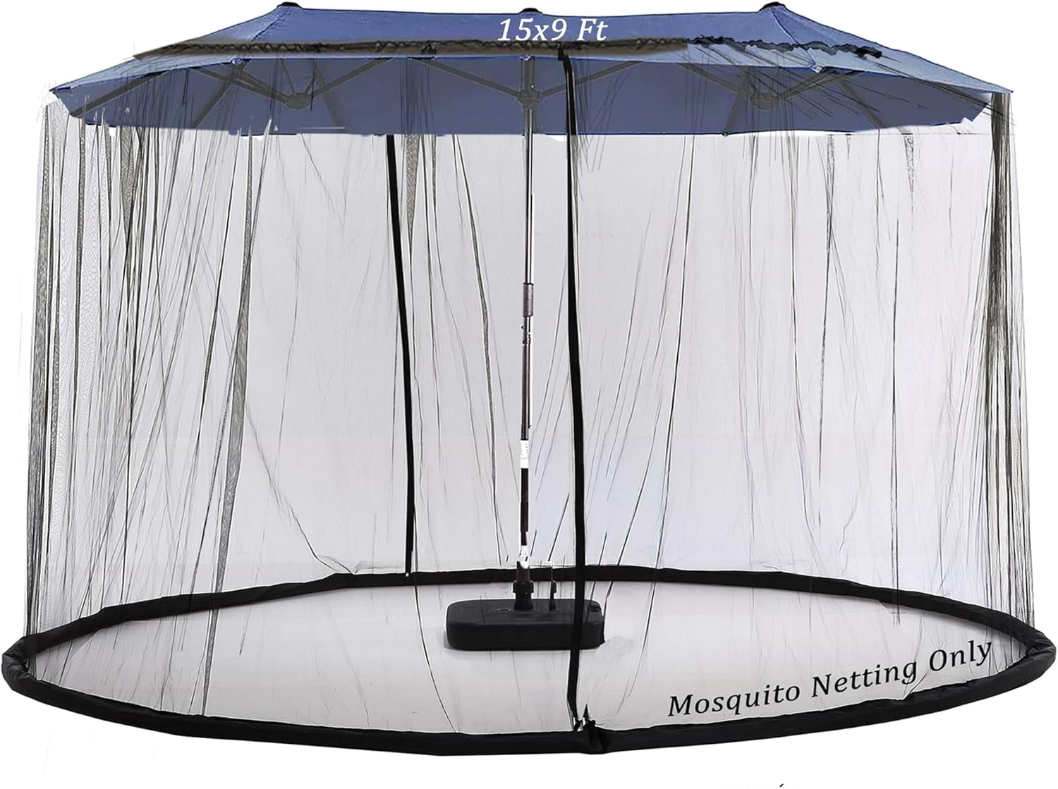 ONZA 15FT Mosquito Netting for Patio Umbrella Double Sided Patio ...