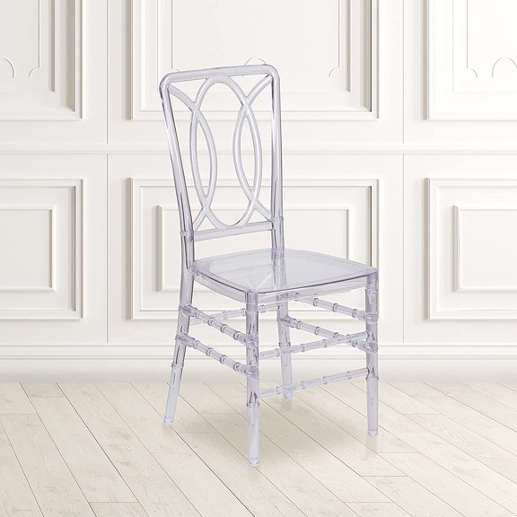 ONZA  Crystal Ice Stacking Chair with Designer Back - Event Chair - Resistant