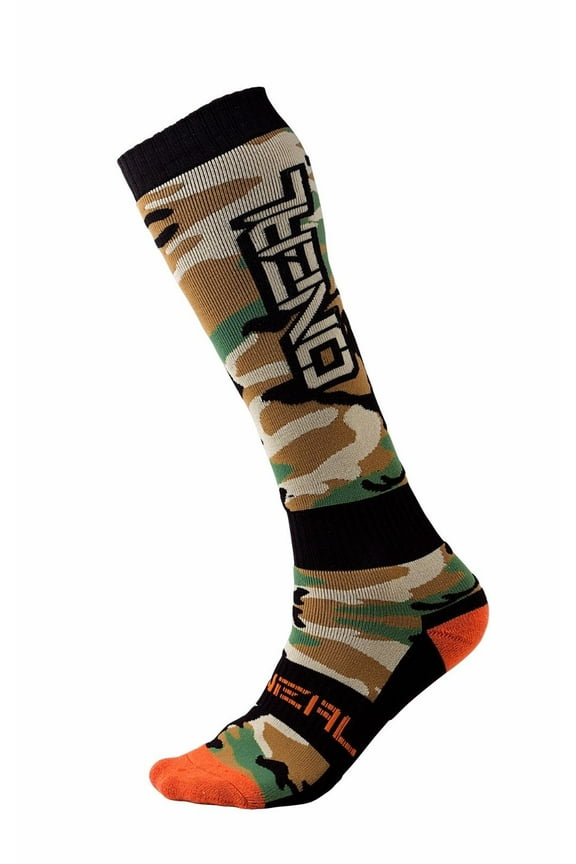 ONeal Pro MX Woods Camo Socks Wood Camo (OSFM, Tan Wood Camo)