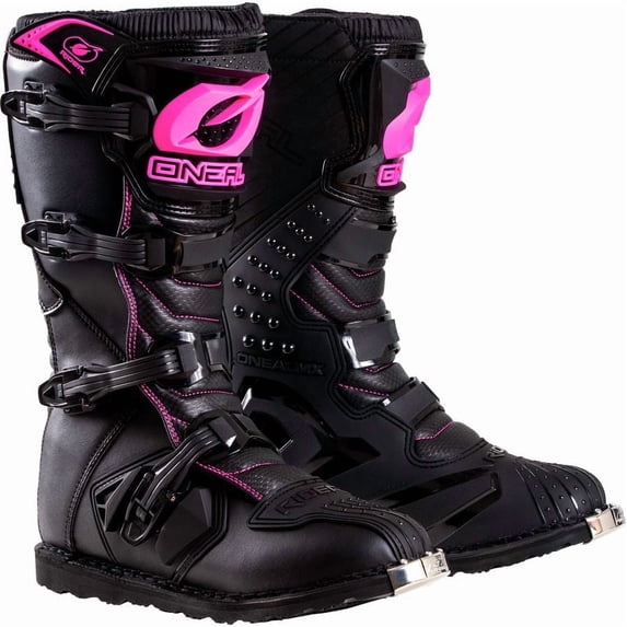 ONeal Rider Womens Boots (6, Black/Pink)
