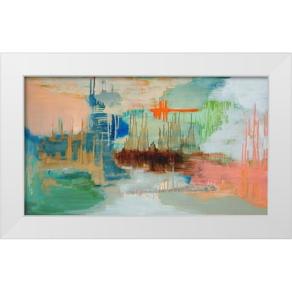 ONeill, Carolyn 24x15 White Modern Wood Framed Museum Art Print Titled - From the Ashes