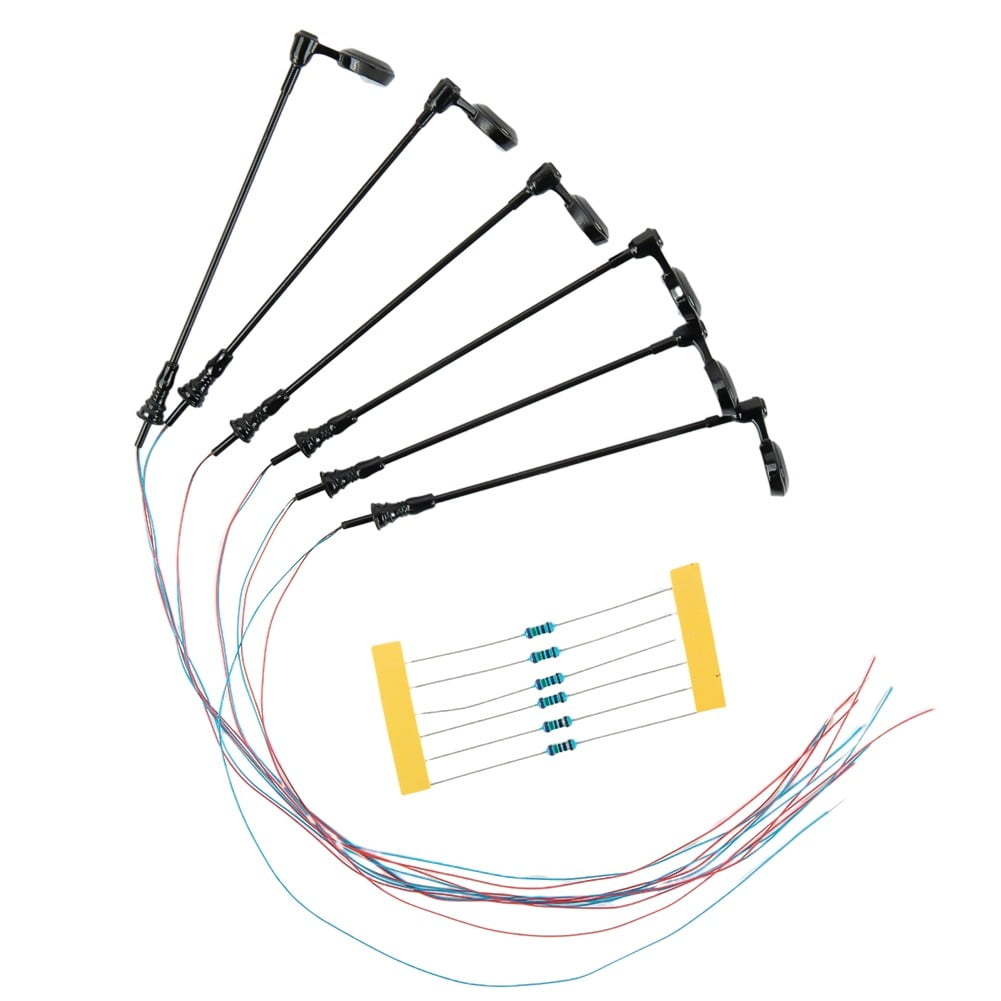 OO Gauge LED Working Station Platform Lights 6 Pack for Model