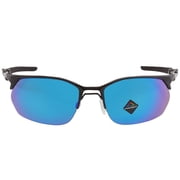 Oakley Sunglasses for Men - OO4145 Wire Tap 2.0 Rectangular Sunglasses with Oakley PRIZM Lenses - Satin Black/PRIZM Sapphire - Size 60