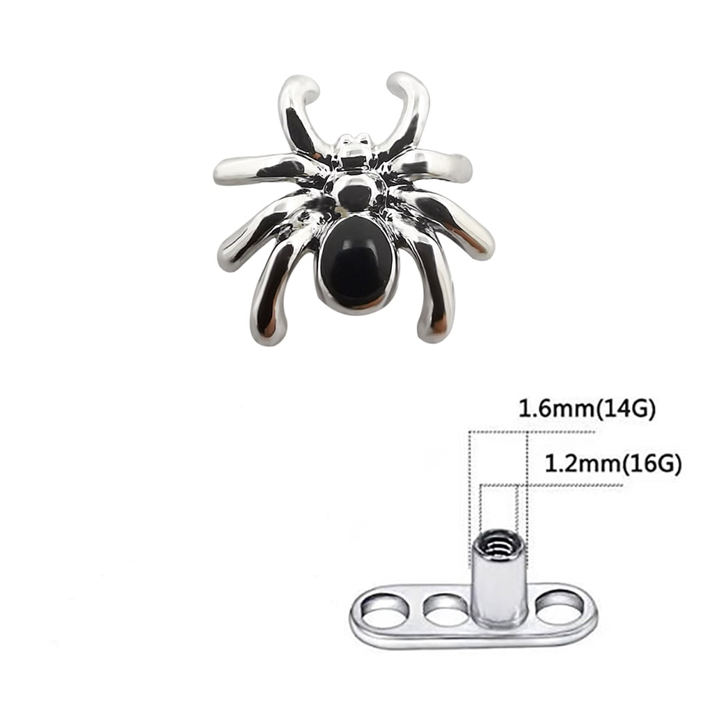 OOCA G23 Titanium Micro Dermal Anchor Top Piercing Skin Drivers Surface Spider Dermal Piercing