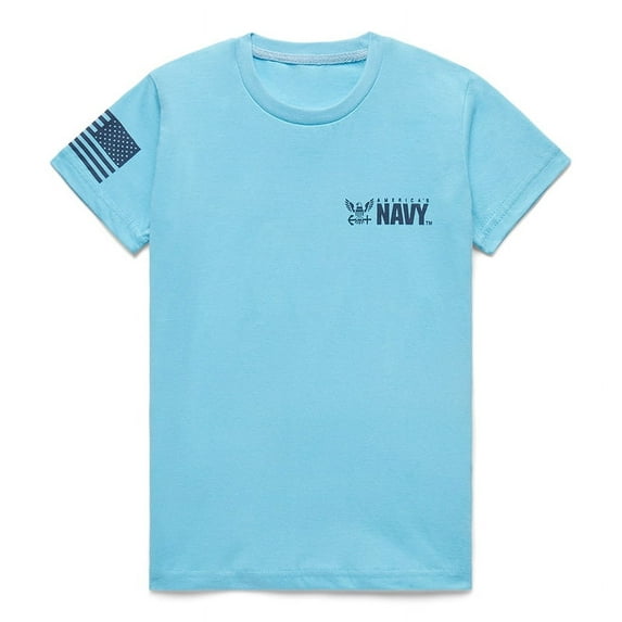 OODA Kids U.S. Navy T-Shirt Organic Cotton (Light Blue)
