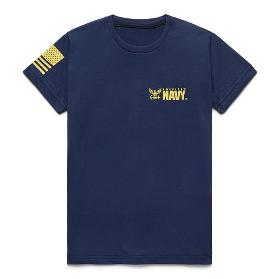 OODA Kids U.S. Navy T-Shirt Organic Cotton (Navy Blue)