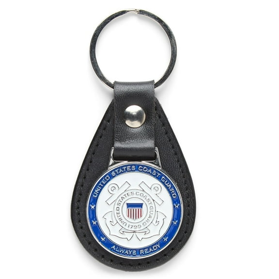 OODA U.S. Coast Guard Leather Key Chain