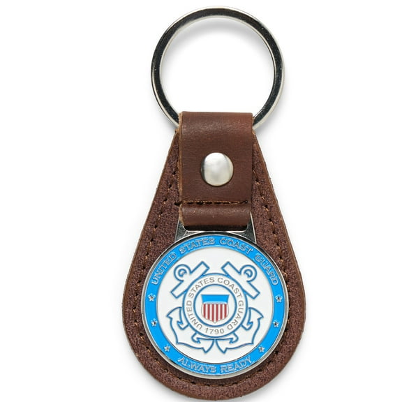 OODA U.S. Coast Guard Leather Keychain