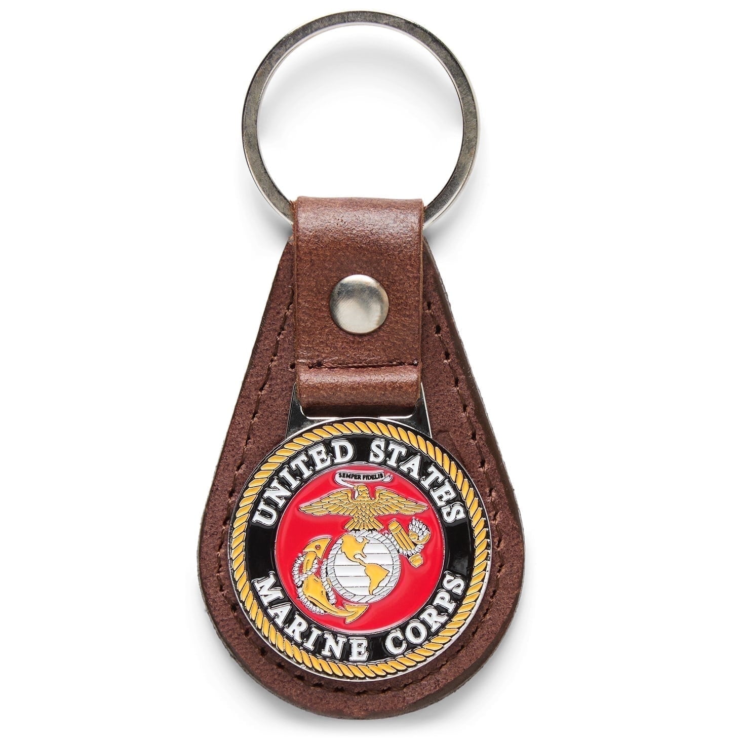 OODA Marine Corps USMC Leather Keychain - Brown - Walmart.com
