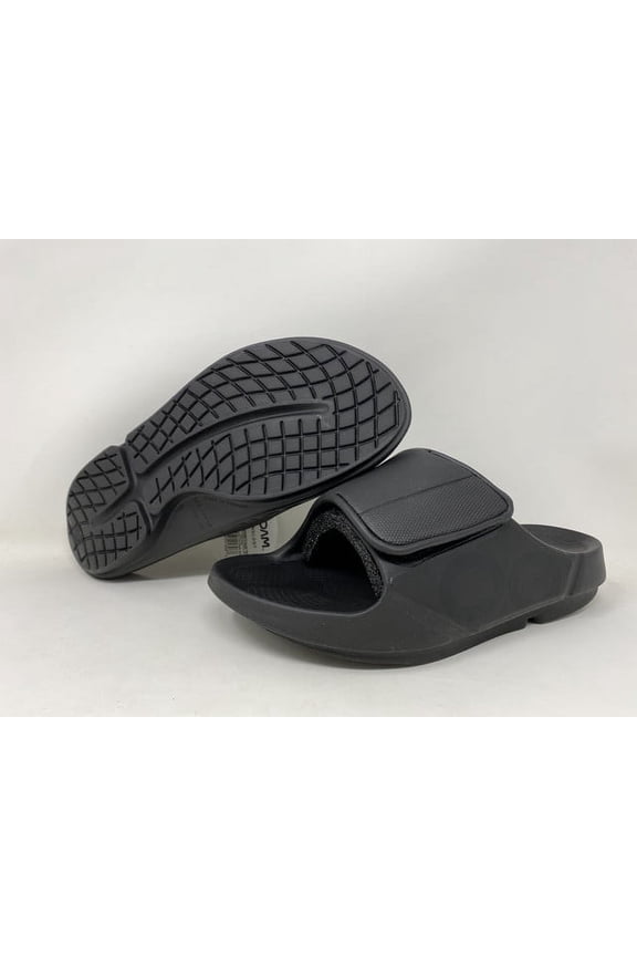 Men's Ooahh Sport Flex Sandals, Black/Matte, 8 D(M) US