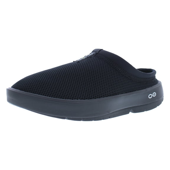 OOFOS OOcoozie Sport Mule Womens Shoes Size 7.5, Color: Black/Black