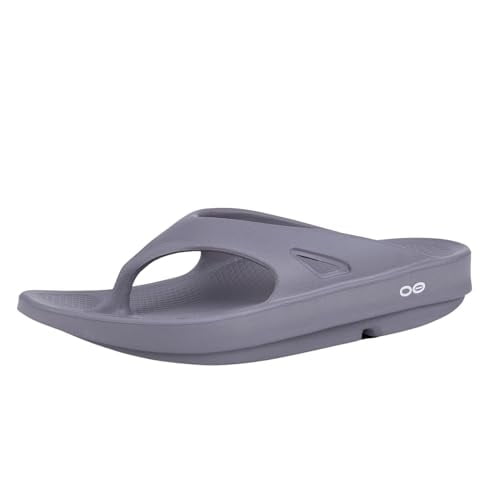 1000 OOFOS OORIGINAL RECOVERY SANDAL, SIZE: MEN 9 WOMEN 11, COLOR: SLATE