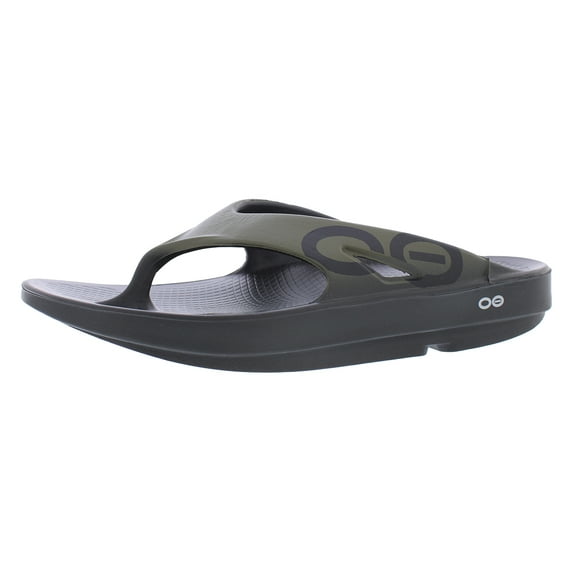OOFOS OOriginal Sport Flip Flop Unisex Shoes Size 13, Color: Tactical Green