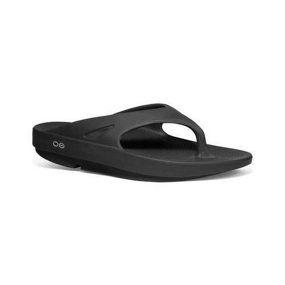 OOFOS OOriginal Recovery Sandal, Black - Women’s Size 6, Men’s Size 4