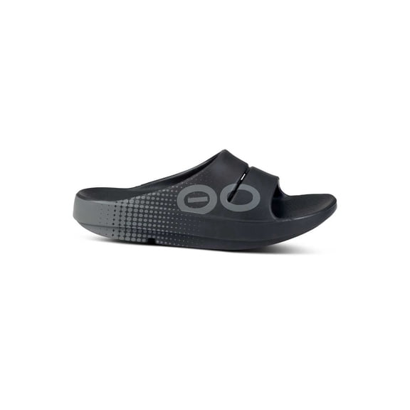 OOFOS Unisex OOahh Sport Slide Sandal - Black Matrix SIZE M11/W13