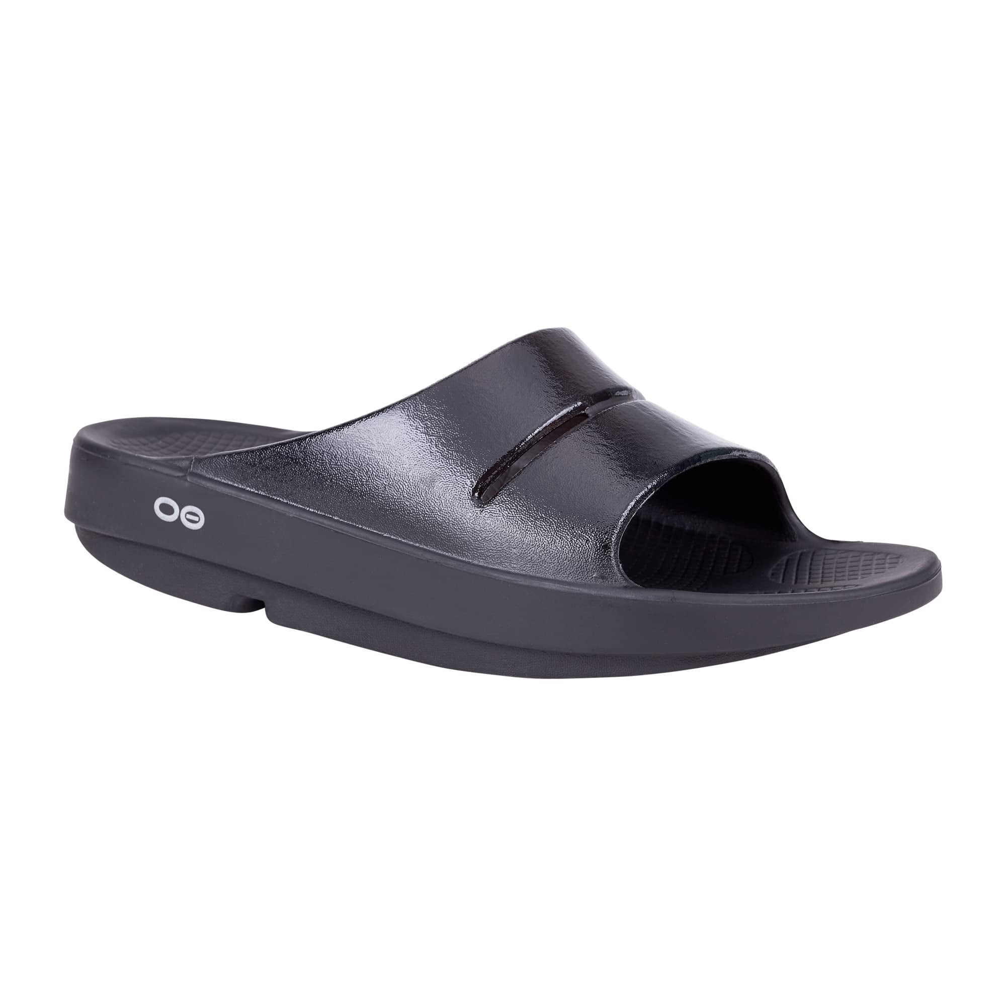 OOfos ★ Ooahh Black Men's OOahh Matte Black Sport Flex Sandal – OOFOS
