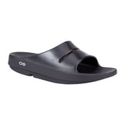 OOFOS - Women's OOahh Luxe - Post Exercise Active Sport Recovery Slide Sandal - Black - W5