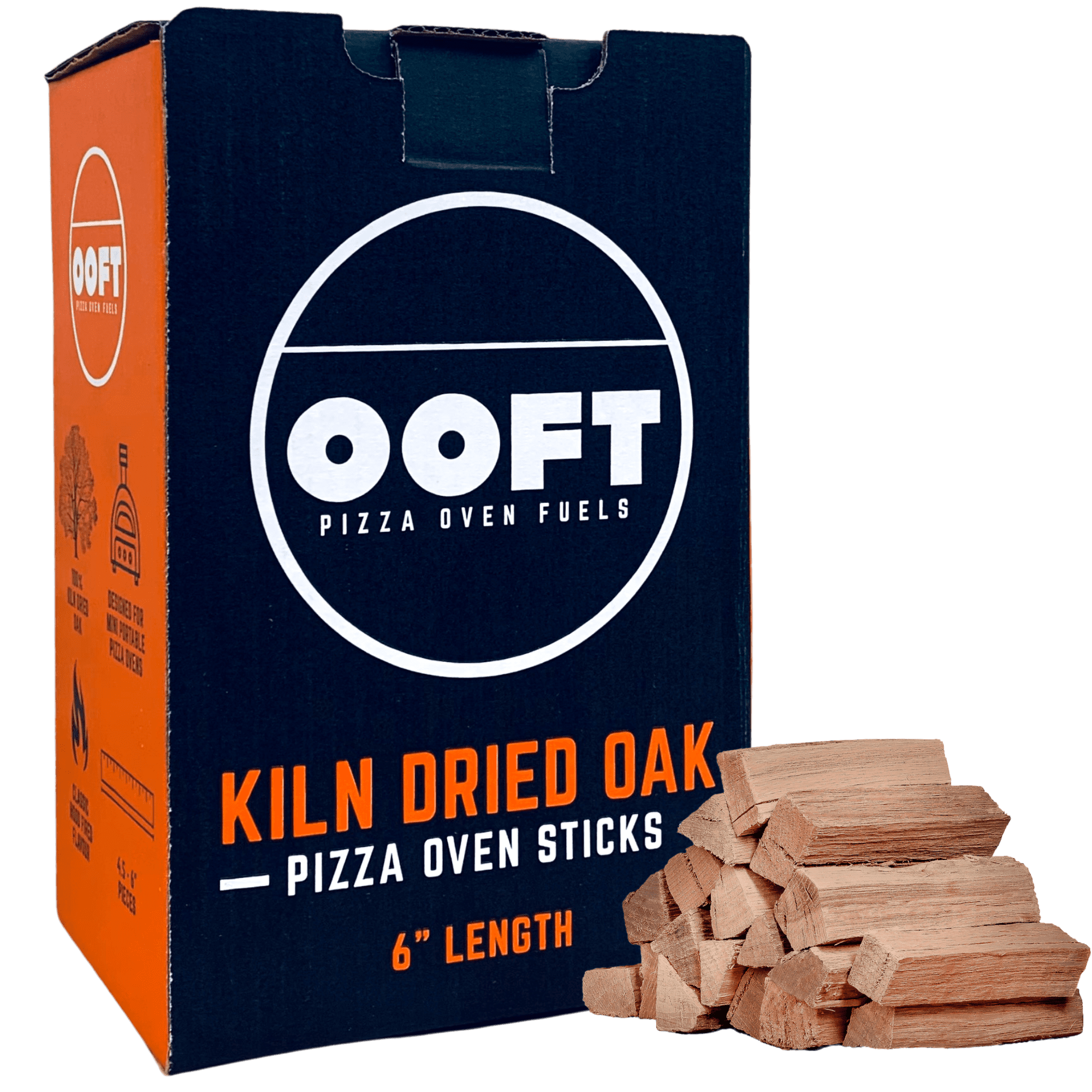 Cutting Edge Firewood Pizza Wood for Portable and Outdoor Wood Burning Pizza Ovens Miniature 6 in. Oak (Standard Box)