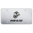 thumbnail image 1 of OOH-RAH! Laser Etched Logo License Plate (Chrome), 1 of 3