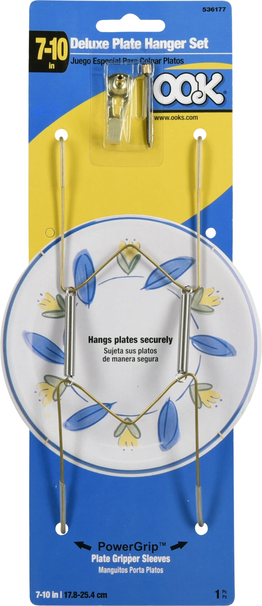 OOK 536177 Professional Deluxe Single 7 Inch-10 Inch Plate Hanger 30lb