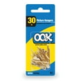 thumbnail image 1 of Ook Picture Hangers, 30 lbs, for Drywall and Wood, Steel, Brass Finish, Gold, 6 pack, 1 of 11