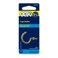 thumbnail image 1 of Ook Cup Hooks, 1-1/4", 1 lbs, Screw Hooks, Steel, Antique Brass, Gold, 3 pack, 1 of 8