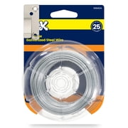 Ook Hanging Wire, 110 ft, 25 lbs, 18 Gauge Wire,, Galvanized Steel, Silver