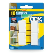 OOK ReadyNail, Canvas Grip, Canvas Hanger, 10 lbs, 4 Pieces