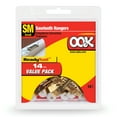thumbnail image 1 of Ook Sawtooth Picture Hangers, Small Mirror Hangers, Steel, Brass Finish, Gold, 14 pack, 1 of 13
