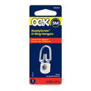 Ook D-Ring Picture Hanger, Professional Hanger, Small, Steel, Zinc Finish, Silver, 3 pack