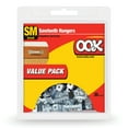 thumbnail image 1 of OOK Sawtooth Picture Hanger, Mirror Hanger, Steel, Silver Finish, 20lbs, 35 Pieces, 1 of 9