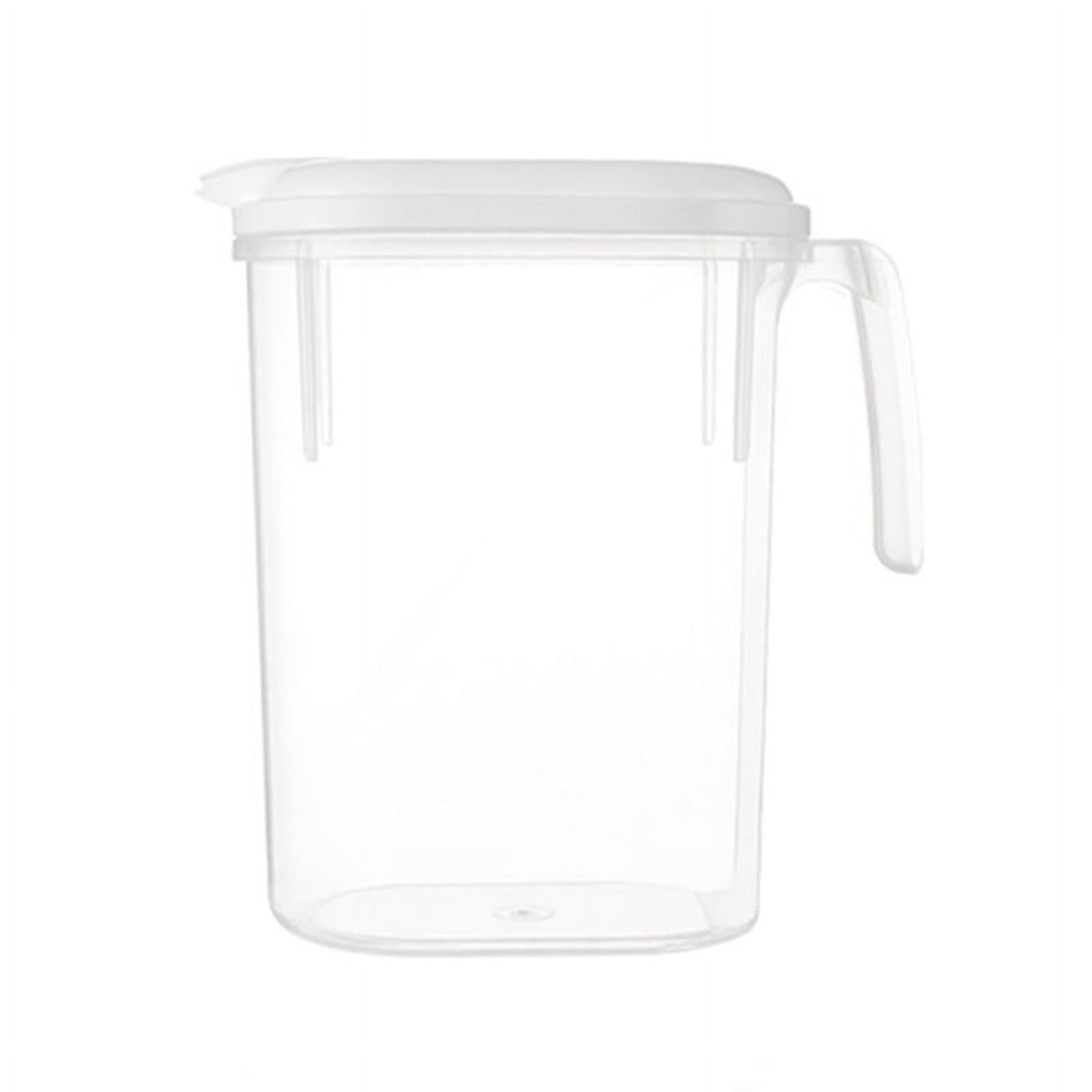 1.5L Plastic Jug with Lid Water Milk Juices Kitchen Home Fridge Door Picnic  Jugs