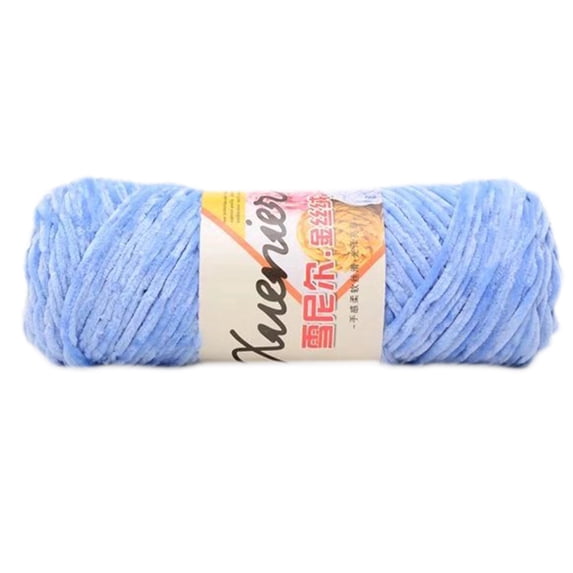 OOKWE 100g Chenille Velvet Yarn Wram Solid Color Hand-Knitted Thick Crochet Thread