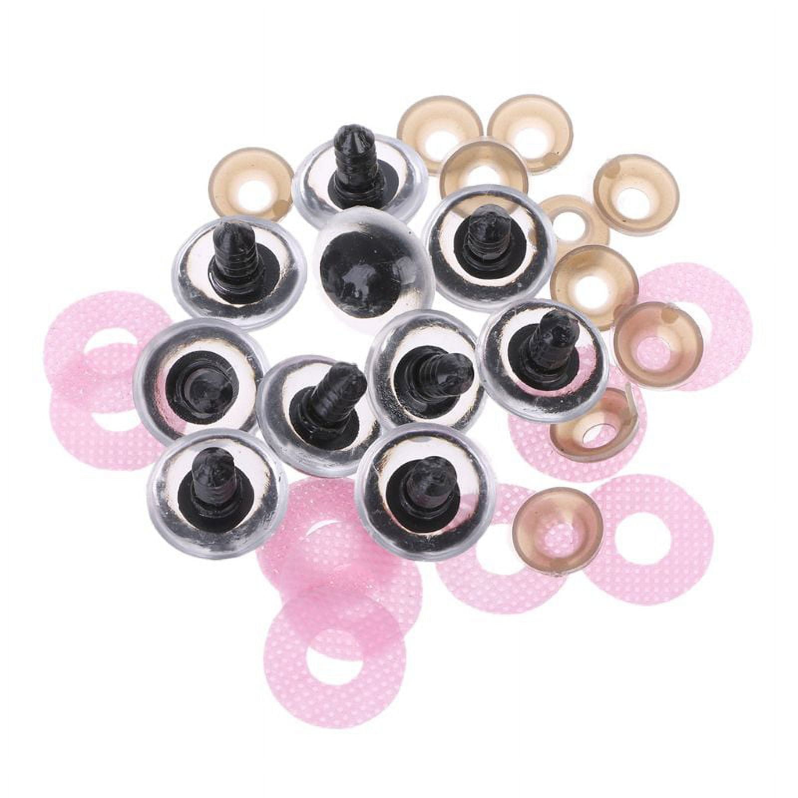 Limited Quantity! 25mm White Round Googly Safety Eyes with Washers – 1 Pair  / Amigurumi / Doll / Craft Eye / Animal / Toy / Googly / Crochet