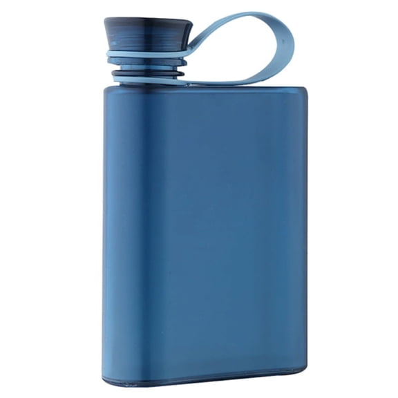 OOKWE Creative Flat Water Bottle Portable BPA Free Simple Large Capacity Clear Plastic
