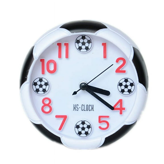 OOKWE Desktop Soccer Ball Alarm Clock Decor Football Shaped Alarm Clock For Bedsides