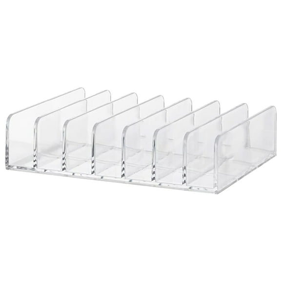 OOKWE Divided Cosmetic Palette Organizer 7 Cell Makeup Storage for Bathroom Vanity