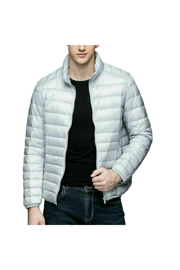 Men's Hooded Down for Jacket New Men Ultra Light 90% White Duck Down Coat Casual Classic Wind-Resistant Coat