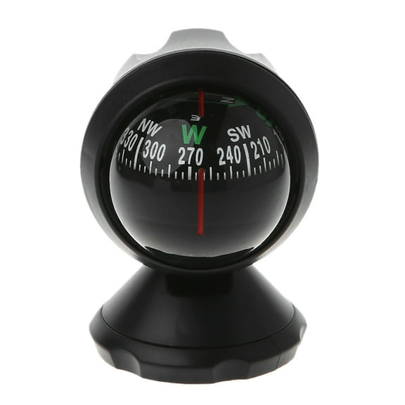 OOKWE Mini Car Compass Flexible Navigation Dashboard Auto Ball Cup Vehicle Adhesive