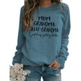 thumbnail image 1 of OOKWE Mom Grandma Great Letters Print Fall Sweatshirt for Women Long Sleeve Crewneck Casual Loose Graphic Shirts Pullover Top, 1 of 19